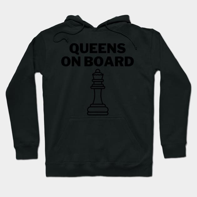 Chess Queens On board Hoodie by OverNinthCloud